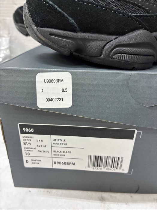 New Balance 9060 Triple Black (36-44)