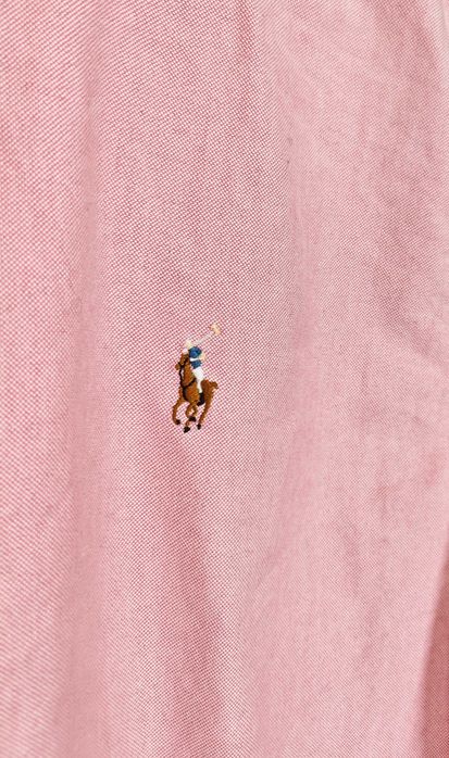 Ralph Lauren Оригинална мъжка розова риза размер S