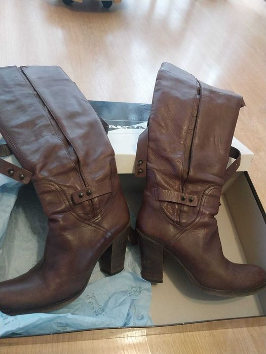 2 modele cizme piele (nr 40-41), toc 9cm, 90lei/ pereche, negociabil