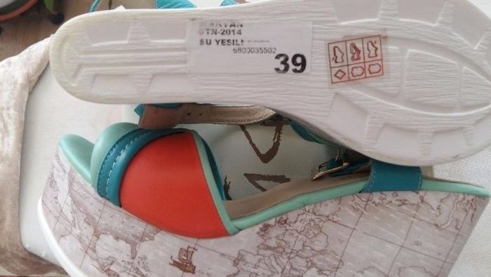 sandale piele -platforma