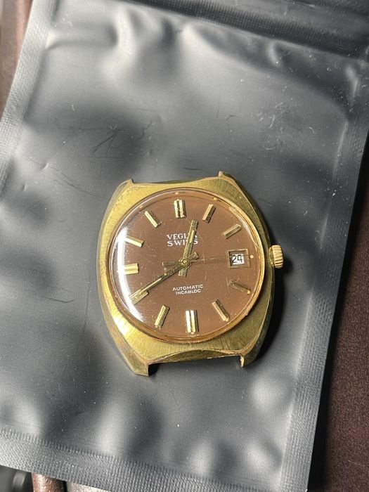 Ceas Vintage VEGLIA SWISS Automatic - Incabloc - Placat Aur