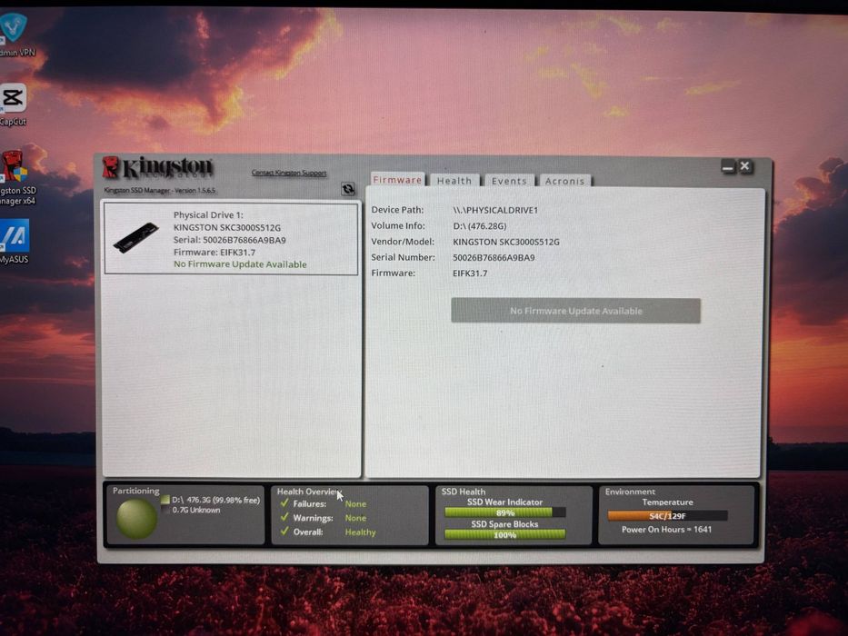 SSD Kingston KC3000