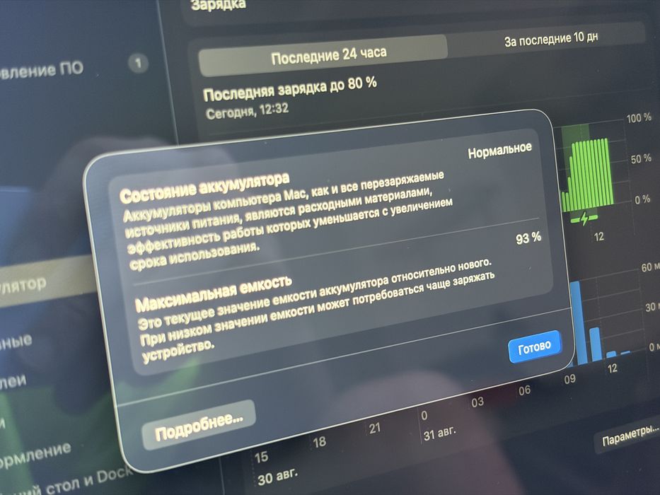 MacBook Air 13″ M4 / 16 ГБ / 512 ГБ — 93% АКБ