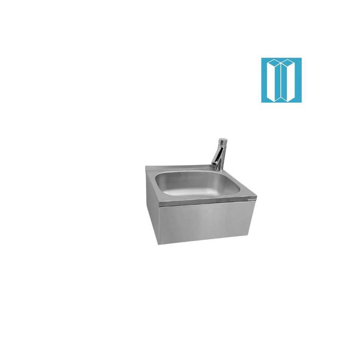 Конзолна мивка + смесител PUSH бутон SUN W-P