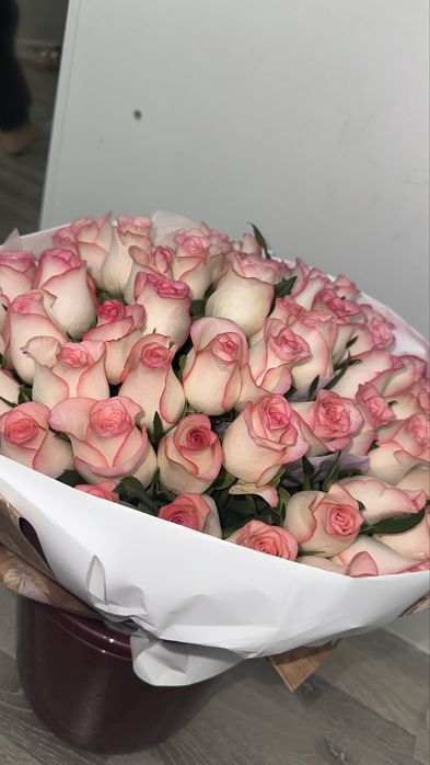 Свежие розы 51 шт
