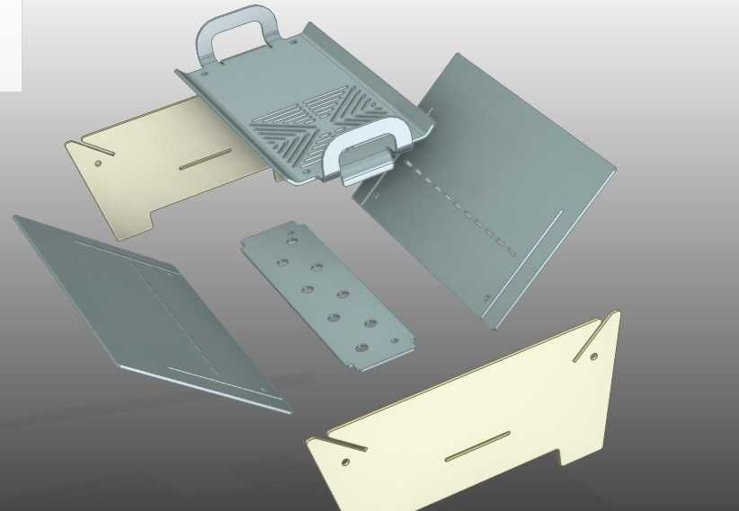 Вечно барбекю, напълно разглобяемо