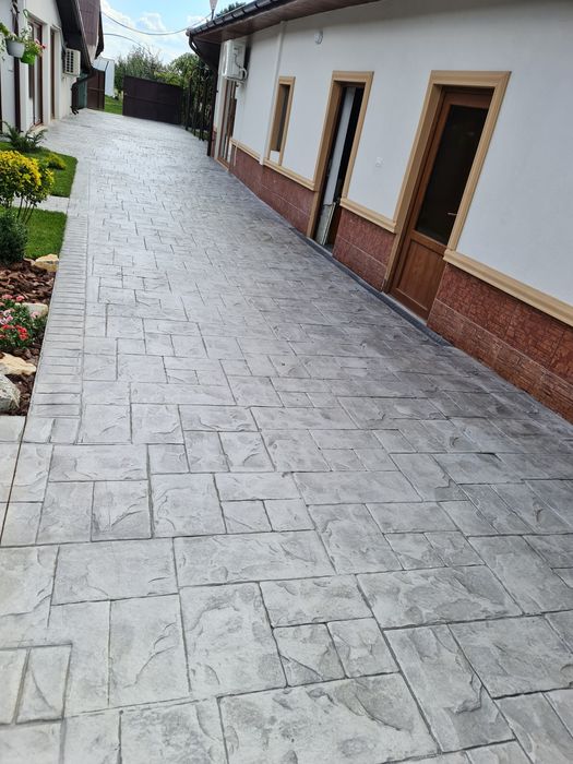 Beton amprentat decorativ