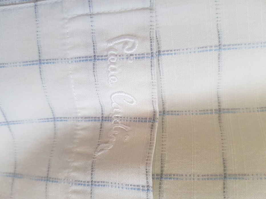Camasa alba cu dungi albastre Pierre Cardin  41