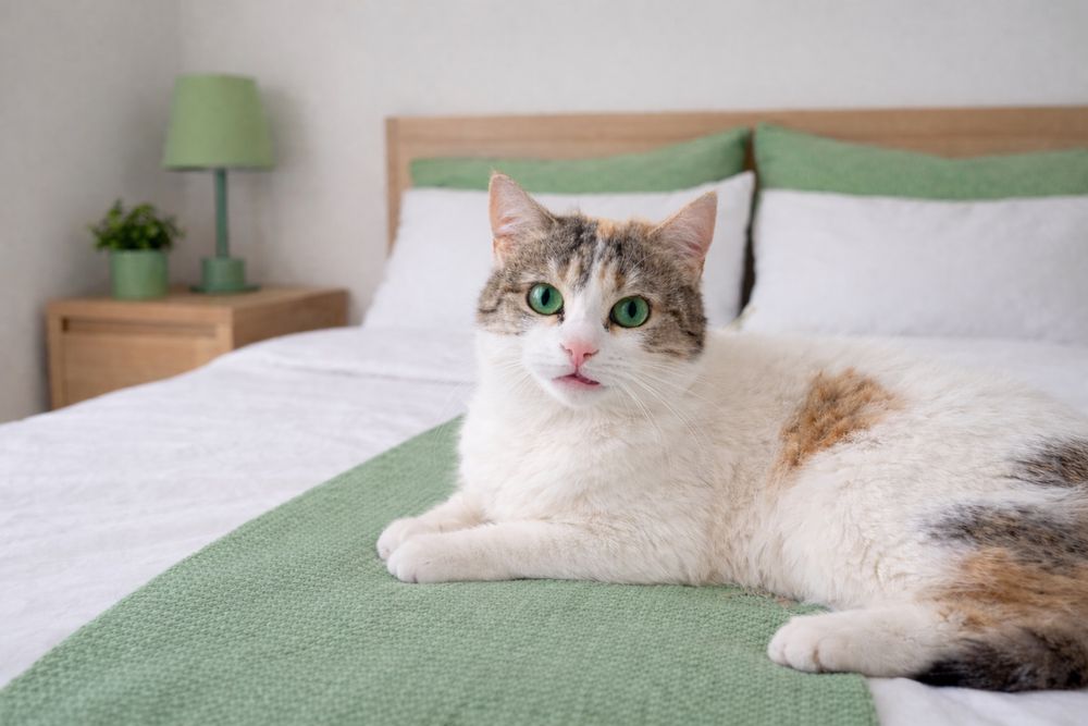 Кошечка ТАСЯ ищет семью. Стерилизована. Трехцветка