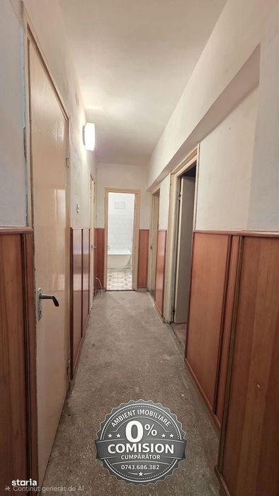 Apartament cu 3 camere, etaj 1 (parter cu demisol), VASLUI zona CENTRU