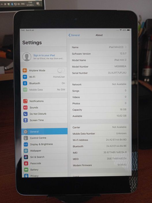 Таблет iPad mini2 7.9"/16GB WiFi 100% battery