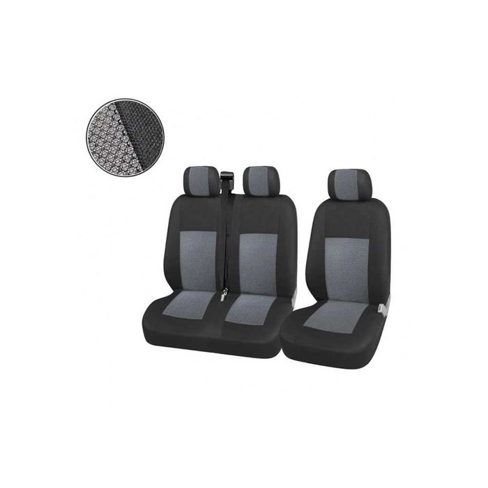 Тапицерия за бус 1+2 – текстилна, комплект за три предни седалки