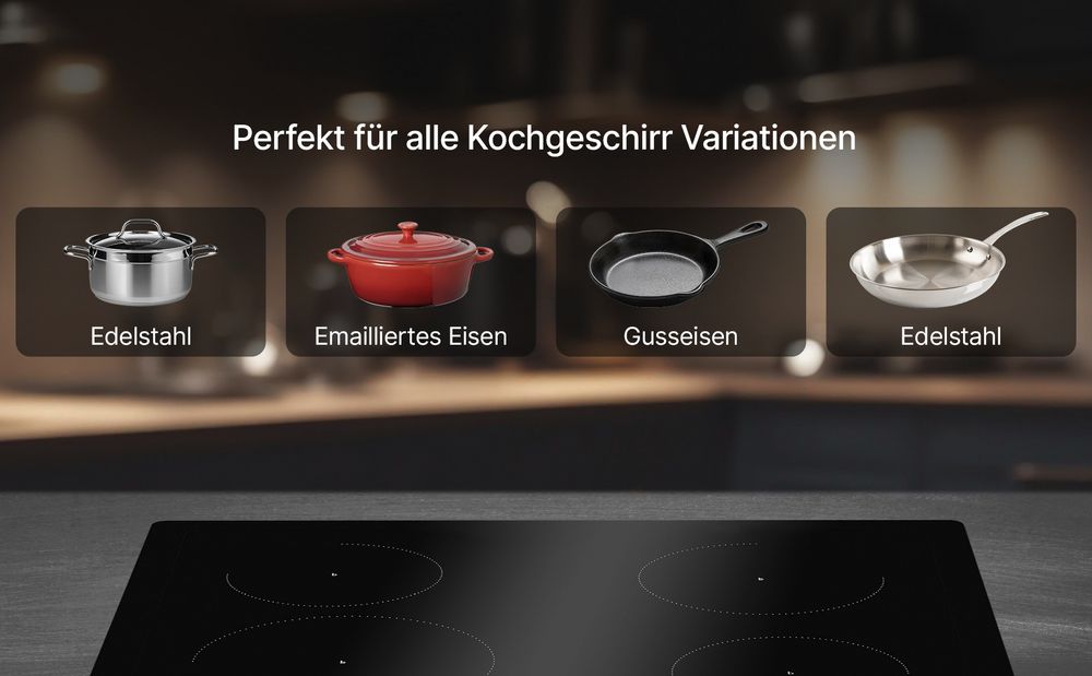 Нов плот/ котлони за вграждане 4ка Bomann индукция