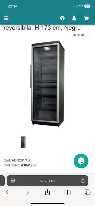 Vand vitrina expunere lactate/prajituri impecabila !