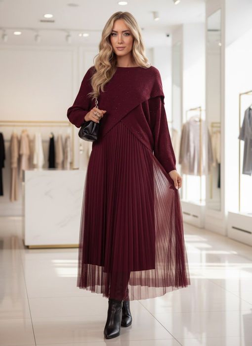 Set Rochie si pulover colecție iarna Italia