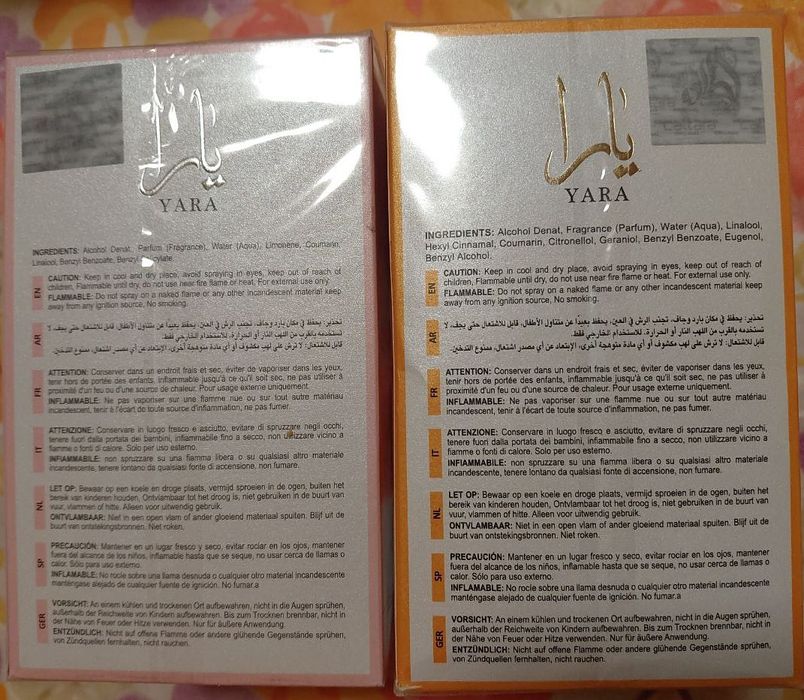 Неразопаковани, оригинални парфюми Yara.