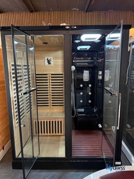 Паровая душевая кабина. Сауна-баня MYGUESS. Dush kabina saunali