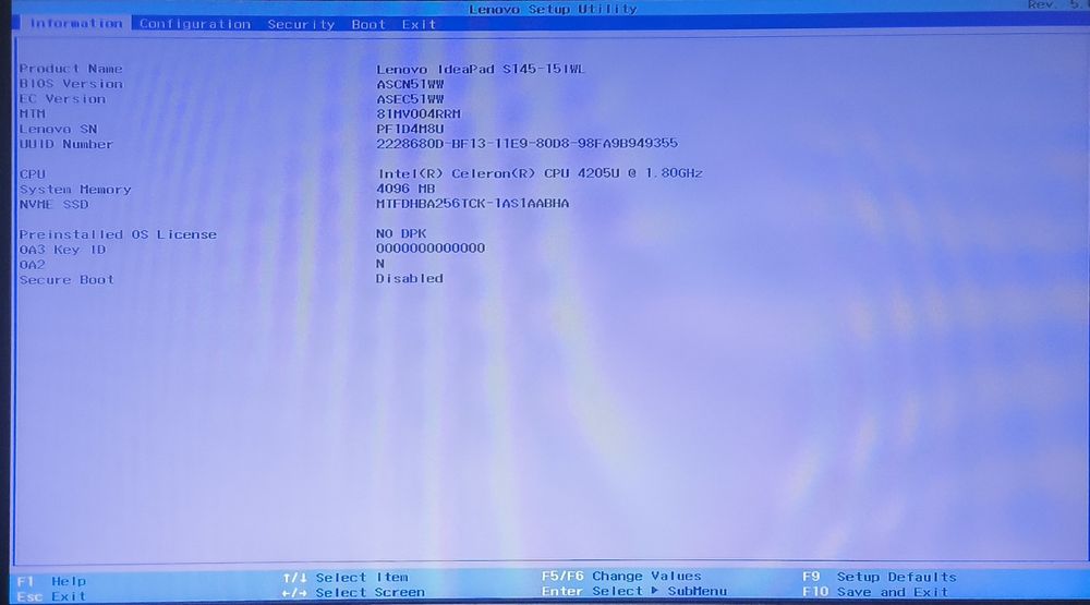 Laptop Lenovo IdeaPad s145-15IWL