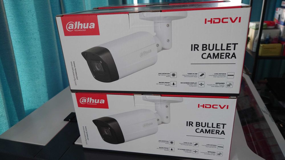 Set 4 camere ext, bullet,2 Mp FullHD, IR 40m, 2.8mm, HAC-HFW1200THP-I4