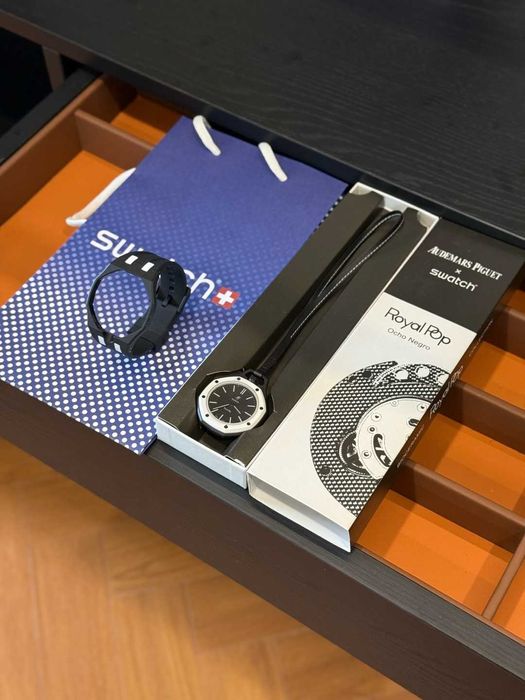 Ceas Audemars Piguet AP X Swatch Royal Pop Premium+bratara cadou
