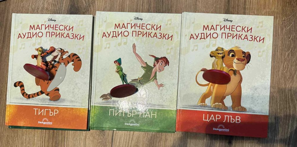 Лот Тонколона Магически аудио приказки Дисни+ 6 книги с фигурки