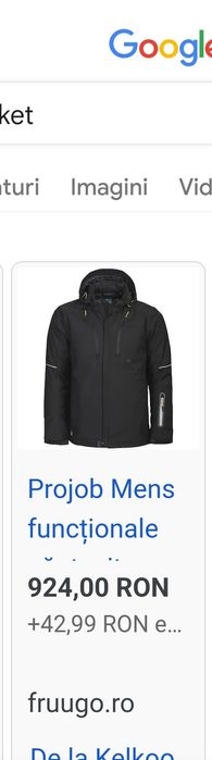 Jacheta, geacă, ProJob,neagra, nouă cu eticheta