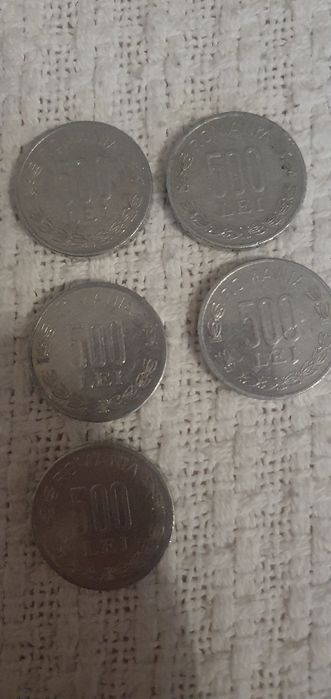 Monede 500 lei 1999 și 2000