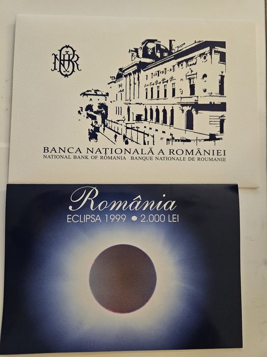 Bancnotă rară 2000 lei, ediție specială Eclipsa Solară 1999