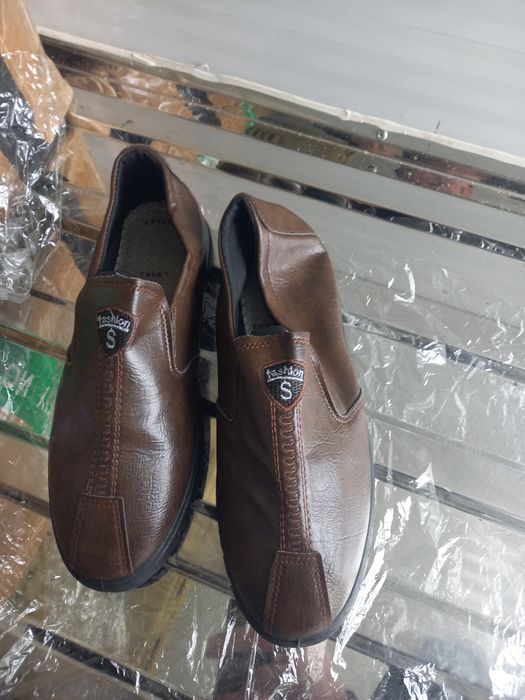 Мужские кожанные лофер, коричневые