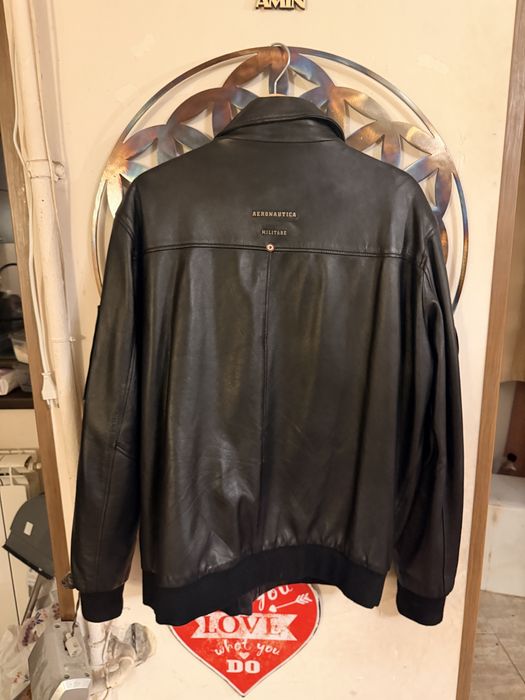 Geaca piele noua Aeronautica Militare marimea L-XL, pret 750 lei