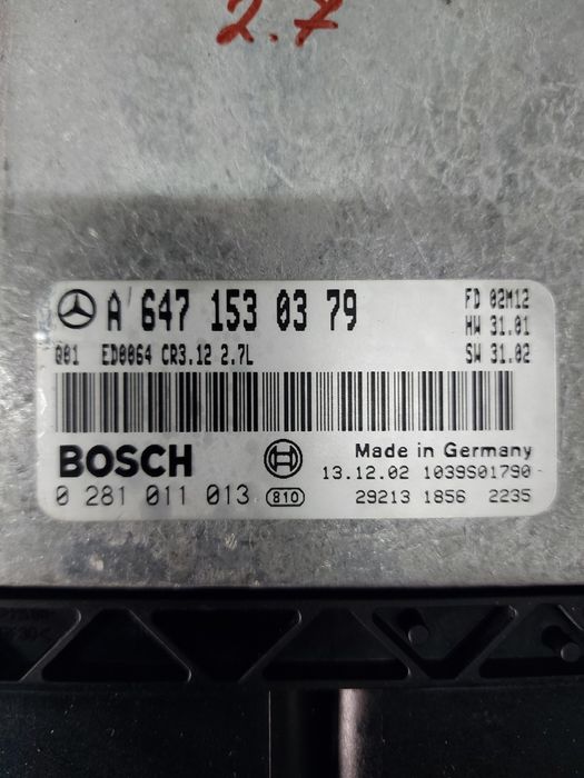 Компютър двигател за мерцедес 2.7 цди 177кс 2004г