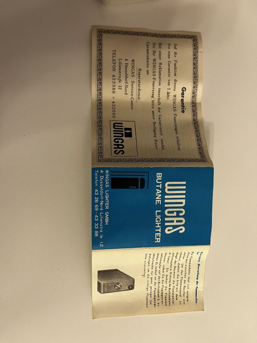 Bricheta wingas butane lighter