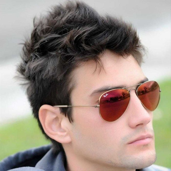 Ochelari de soare RB Aviator RB3025 167 portocaliu/mov oglinda