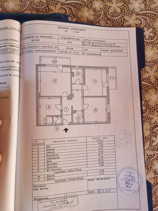 De vânzare  apartament 3 camere