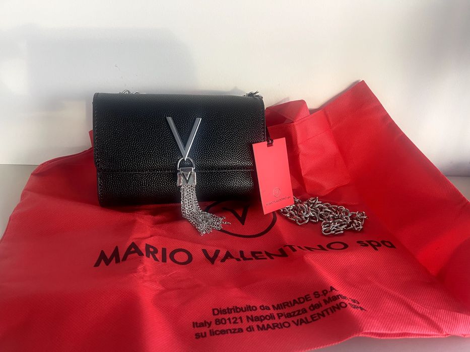 Valentino By Mario Valentino Divina Мини Клъч дамска чанта – черна