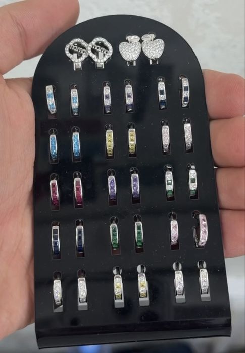 сережки серебро 925