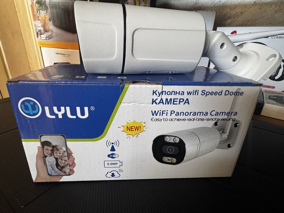 Външна 5MPX WiFi камера с метален корпус, нощно виждане до 40м