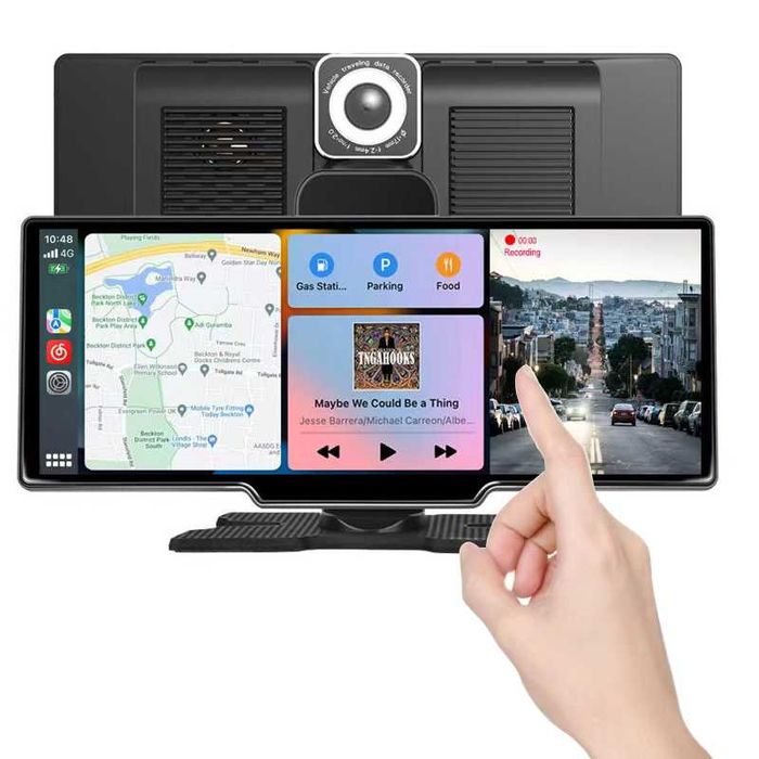 Dash Cam DVR Camcorder FHD 1080P tip Oglinda retrovizoare cu camera fata-spate, G senzor + altele in anunt