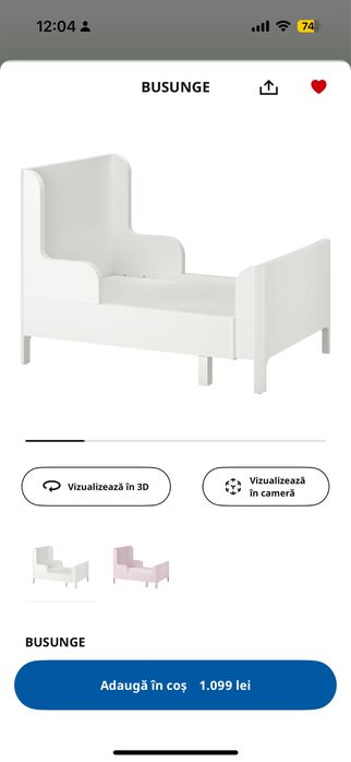 Pat ikea copii si saltea