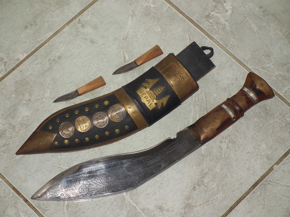 Cutit maceta Kukri nepalez cutit Gurkha masiv lama gravatá teacá nr.6