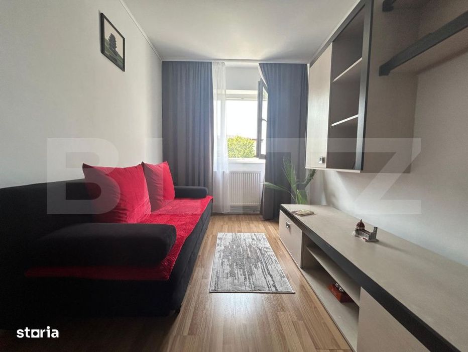 Apartament cochet cu 3 camere, 57 mp, balcon, 2 locuri de parcare si b