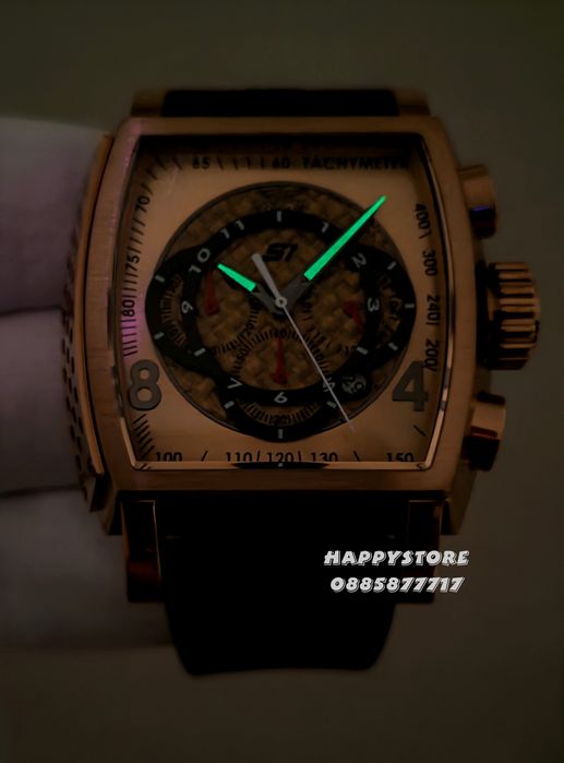 INVICTA S1 Rally Concentric gold black 48 mm, Инвикта нов мъжки часовник