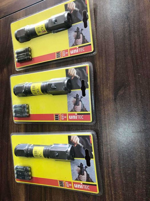 LED лампа Unitec с резачка за колан и чук за стъкло