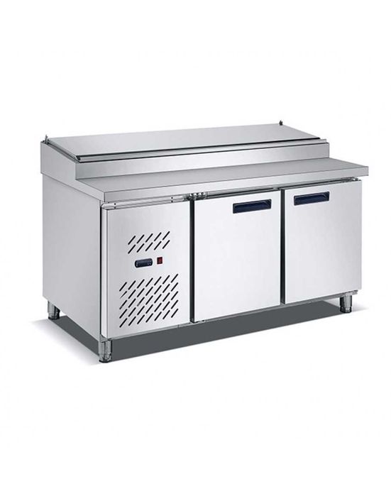 Работна маса с хладилник и надстройка с 10 гастронорми