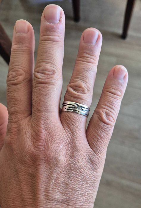 Сребро 925 мъжка сребърна халка/пръстен