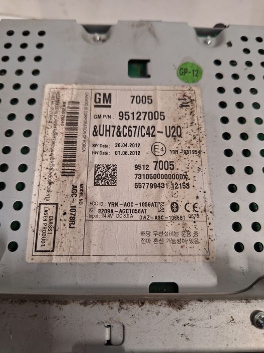 CD - Radio - Aux Chevrolet Cruze / СД - Радио-Аукс Шевролет Круз 2012г