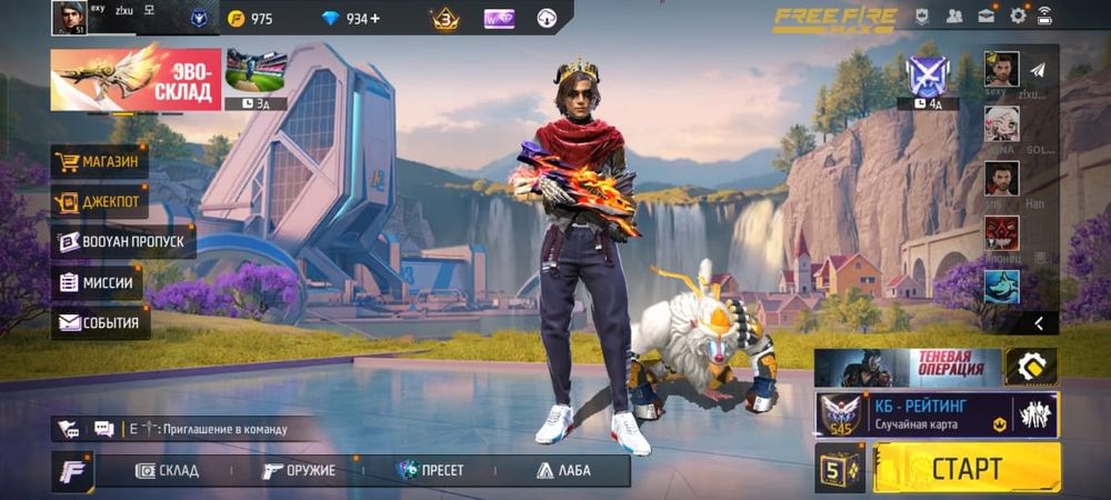 Продам акк фф СРОЧНО