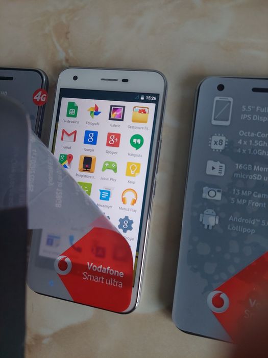 Vând 3x Vodafone Smart Ultra 6, noi nouțe, două negre, unul alb //poze