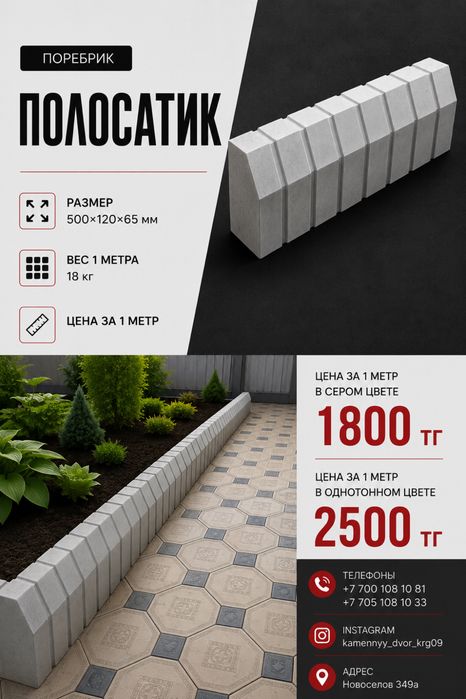 Поребрик. Бардюр. Волосток. Слив