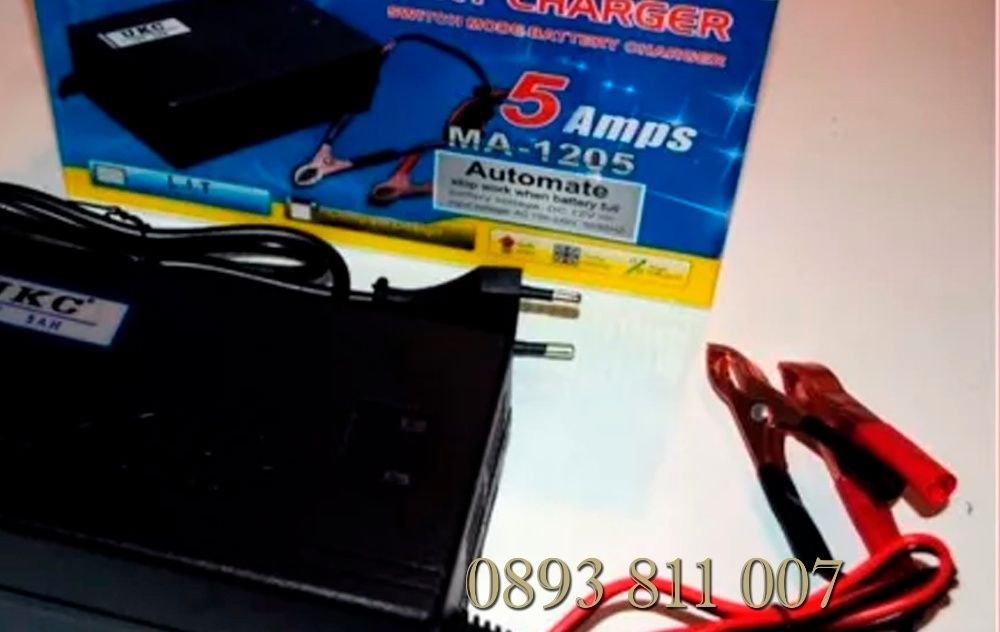 УМНИ импулсни зарядни за акумулатор за коли, камиони 20А,10А,5А UKC